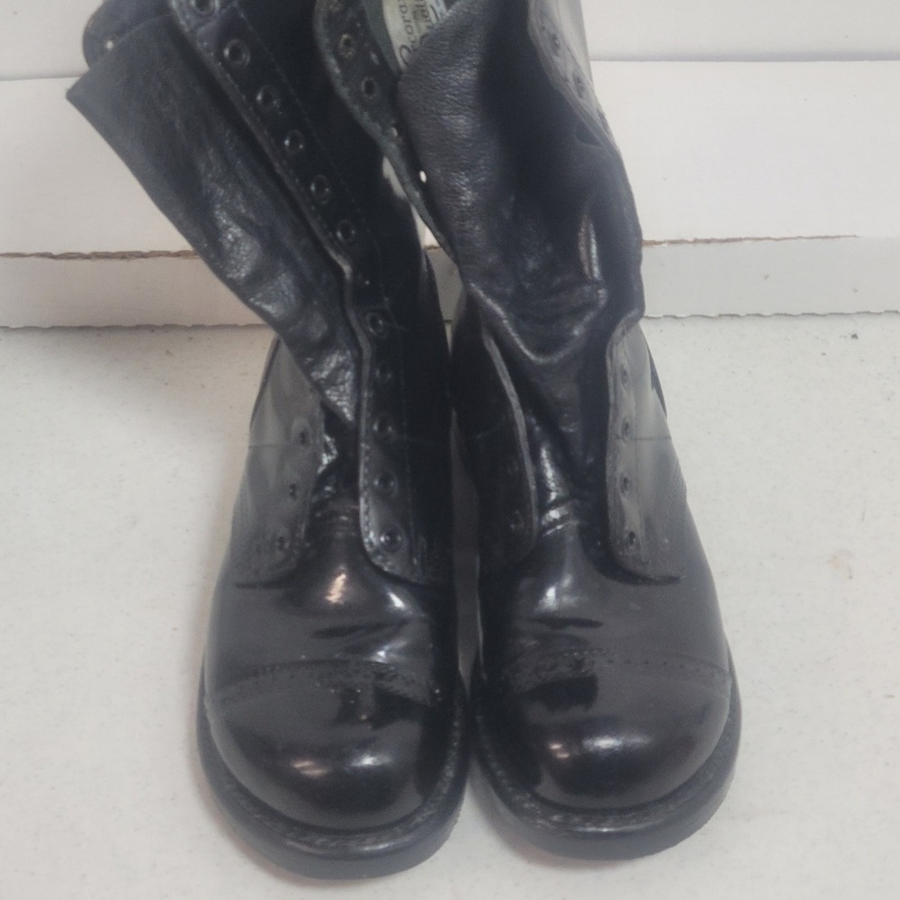 Corcoran 1500 Mens Black Leather Jump Boots Military Paratrooper Cap Toe 7 EE